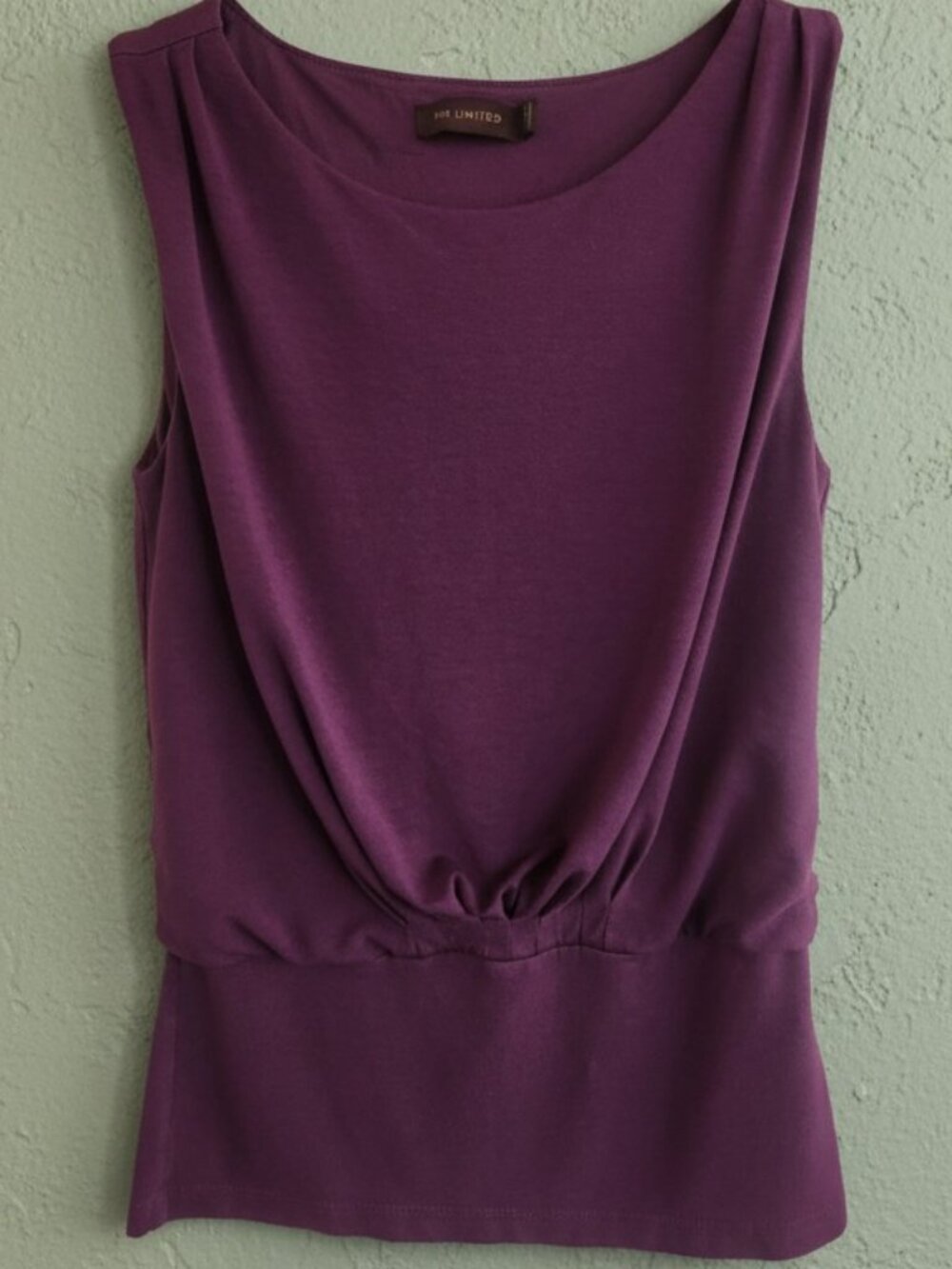 The Limited Deep Purple Sleeveless Top XS Office to Night Out